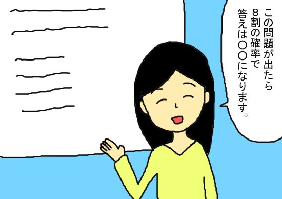 先生がTOEICによくある問題パターンを教えてくれる